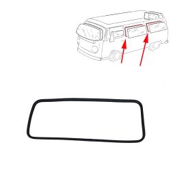 VW Bus T2 T2b Seitenscheibendichtung mit Nut fr Zierleiste 68-79