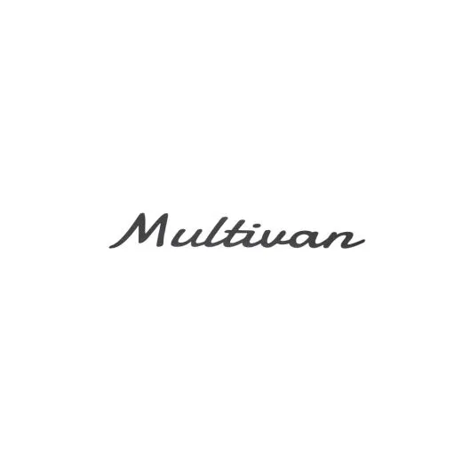 Aufkleber "Multivan" im "Porsche-Design" in versch. Farben