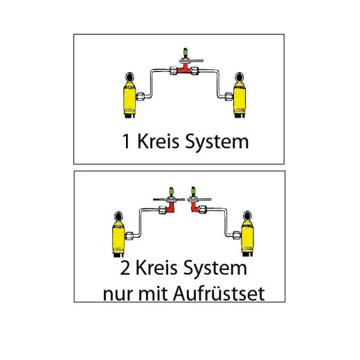 Montage Set / Erweiterung auf 2-Kreislauf Niveauregulierung