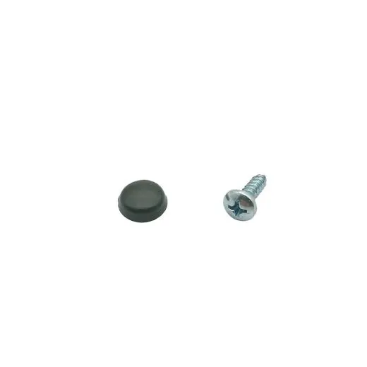 VW Bus T3 T4 Linsenblechschraube mit Abdeckkappe schwarz 3,9x13