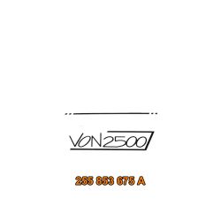 VW Bus T3 Schriftzug von 2500