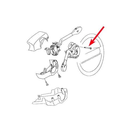 VW Bus T3 T4 Linsenschraube f�r Blinkerhebel