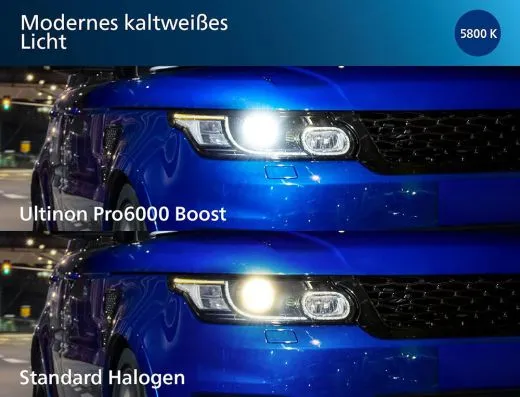 VW Bus T3 T4 T5 H4 LED-Scheinwerferlampe mit StVO-Zulassung