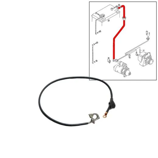 VW Bus T3 Leitungssatz / Pluspol fr Batterie 910 mm