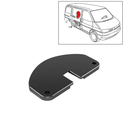 VW Bus T4 Schiebet�ranschlag B-S�ule schwarz ab 12/95