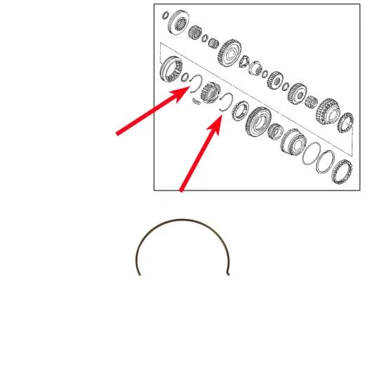 VW Bus T2 T3 Feder f�r Sperrst�ck im Schaltgetriebe