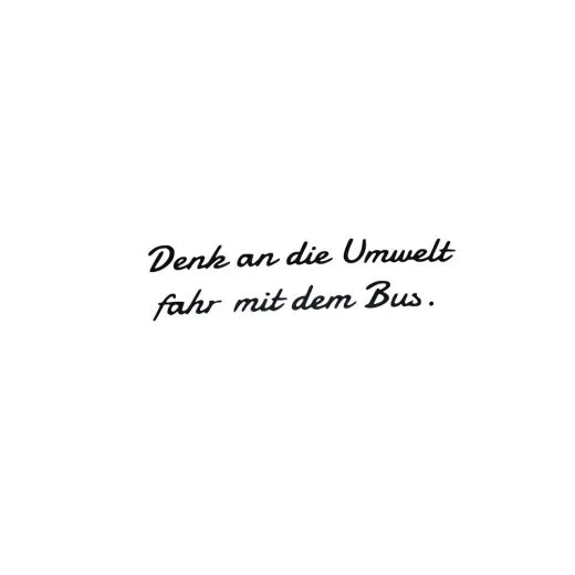 Aufkleber "Denk an die Umwelt" im "Porsche-Design" in versch. Farben