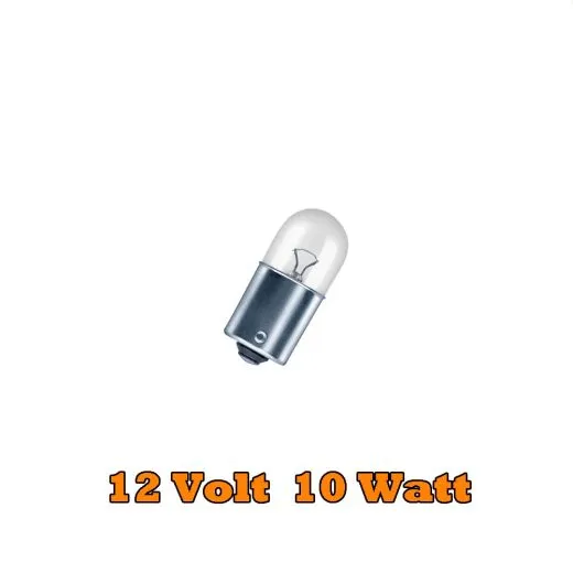Glühlampe R10W, 12 V, 10 W, Sockelausf. BA15s