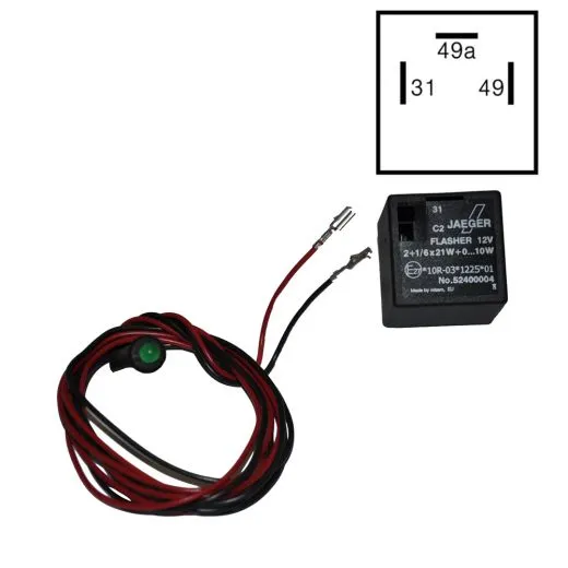 VW Bus T2 T3 T4 Blinkerrelais mit Anhängerkontrollleuchte Jäger