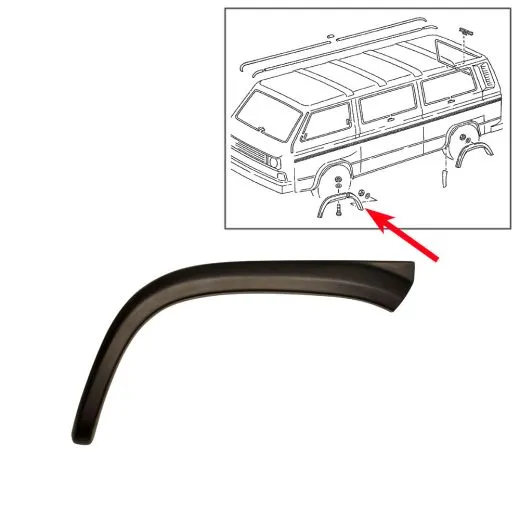 VW Bus T3 Abdeckung für Radausschnitt vorne links Syncro 16"
