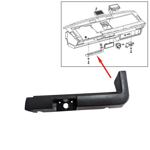 VW Bus T3 Abdeckung für Schalter schwarz alle Diesel-Modelle