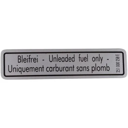 VW Bus T3 Aufkleber "Bleifrei"