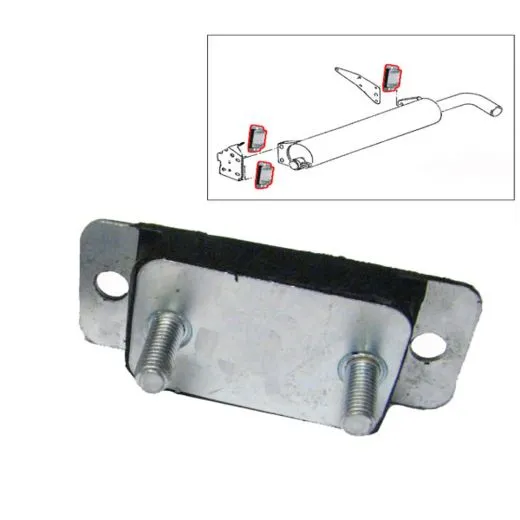 VW Bus T3 Auspuffhalter am Endtopf Auspuffgummi