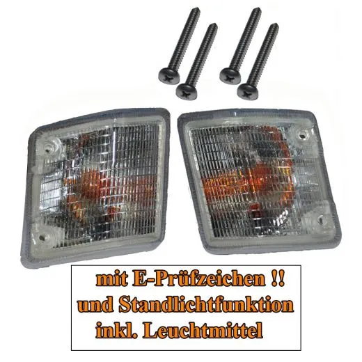 VW Bus T3 Blinker vorn weiß mit Standlichtfunktion