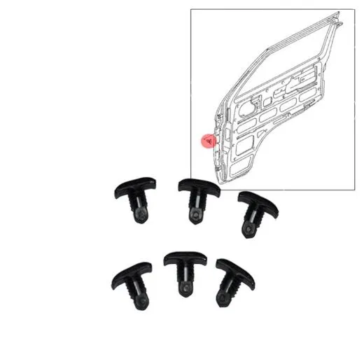 VW Bus T3 Clip für Türdichtungsgummi - 6 Stück