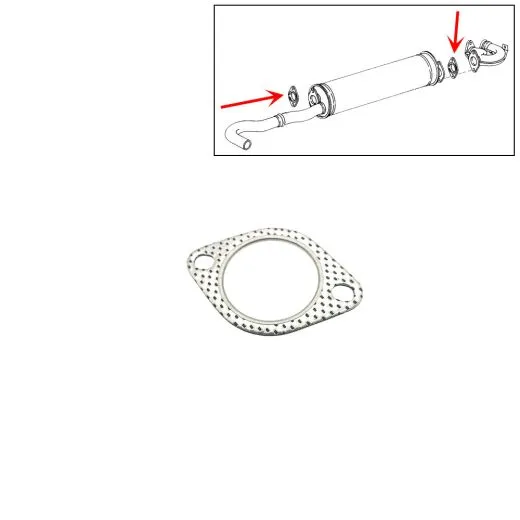 VW Bus T3 Dichtung für Auspuff-Endtopf 1,6 LBX CT