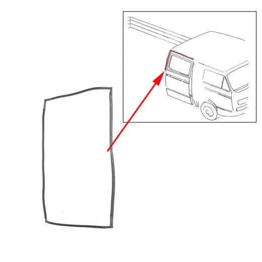 VW Bus T3 Doka Türdichtung hinten rechts