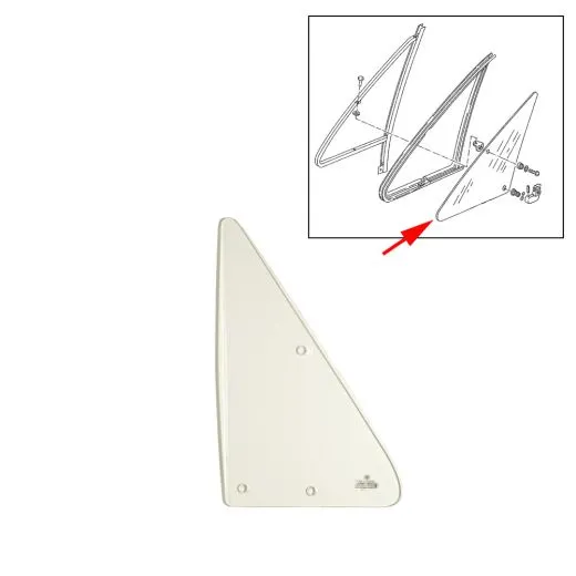 VW Bus T3 Drehfensterscheibe rechts für Dreiecksfenster