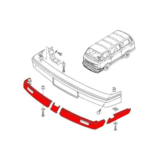 VW Bus T3 Frontspoiler Westfalia 5-teilig