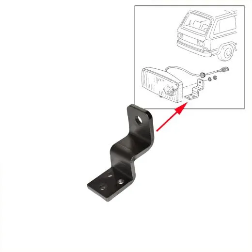 VW Bus T3 Halter für Nebelscheinwerfer aus Edelstahl