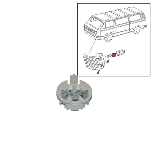 VW Bus T3 Lampenfassung für Blinkerbirne 2-polig