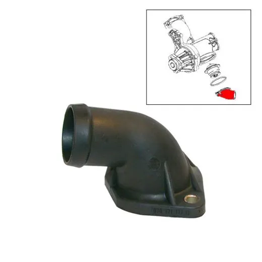 VW Bus T3 Rohrstutzen / Thermostatdeckel für Wasserpumpe