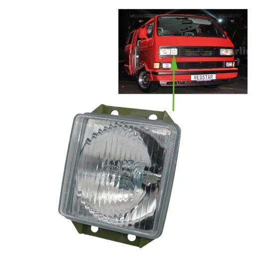 VW Bus T3 Scheinwerfereinsatz rechts innen für Rechteckscheinwerfer