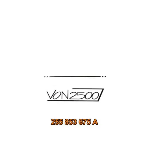 VW Bus T3 Schriftzug "von 2500"