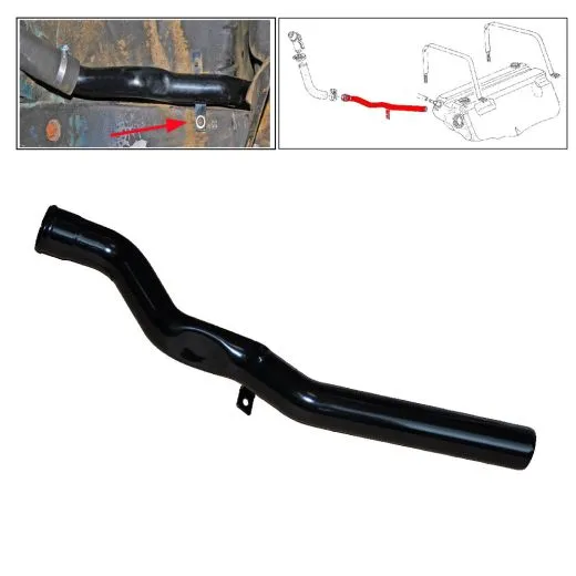 VW Bus T3 Syncro Tankeinfüllrohr Edelstahl pulverbeschichtet