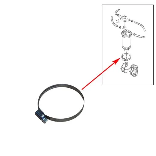 VW Bus T3 T4 Schelle für Dieselfilter Edelstahl