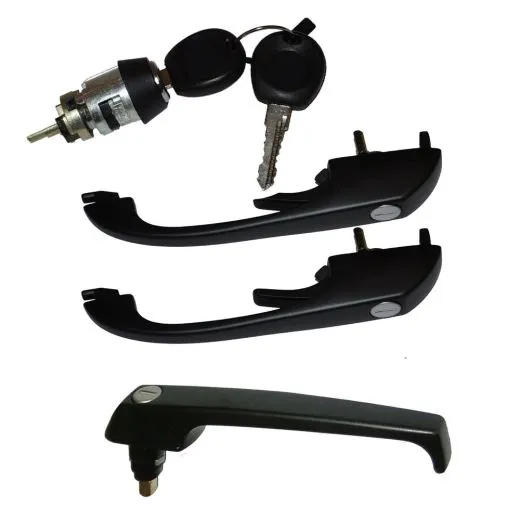 VW Bus T3 Türgriffe, Zündschloss, Schiebetürgriff bis '84 gleichschl.