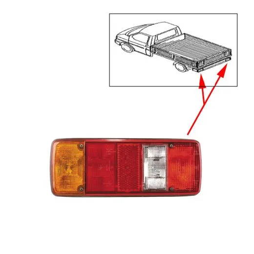 VW Bus T4 Doka & Pritsche Lichtscheibe / Rücklichtblende