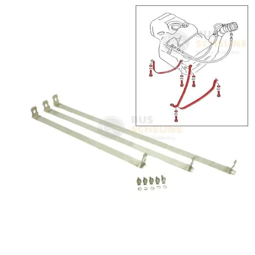 VW Bus T4 Haltebänder für Tank aus Edelstahl inkl. Schrauben
