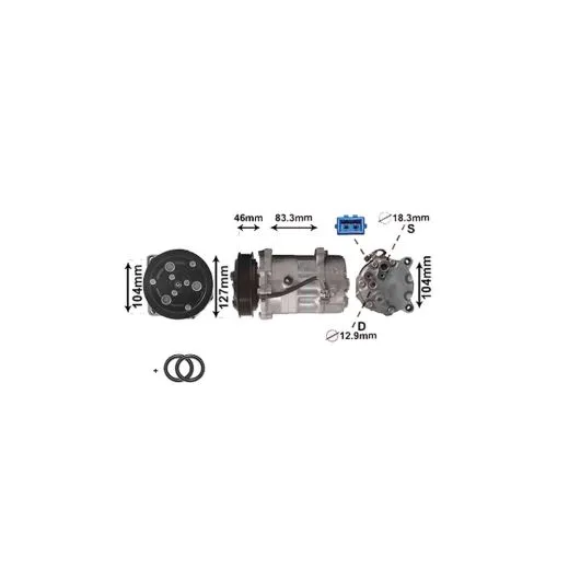 VW Bus T4 Klimakompressor 7D0820805C von NRF