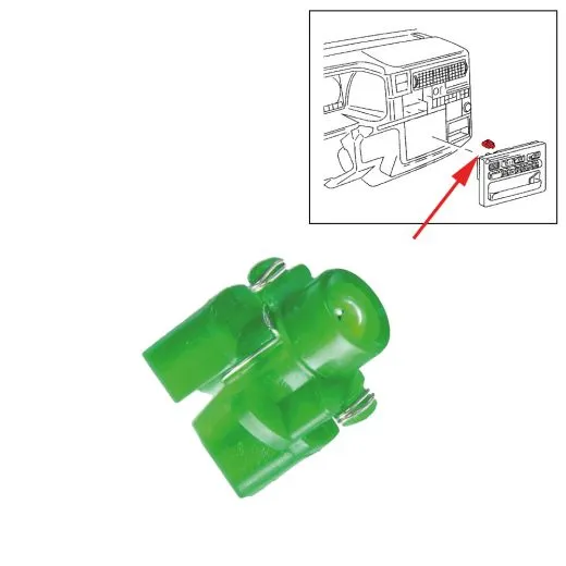 VW Bus T4 Lampenträger mit Glühlampe Klimabedienung ab '96