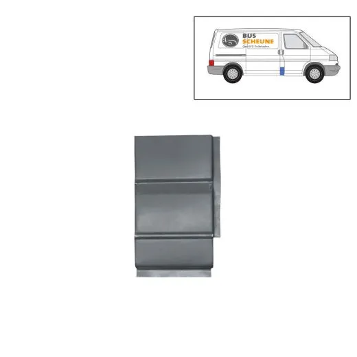 VW Bus T4 Reparaturblech B-Säule unten rechts