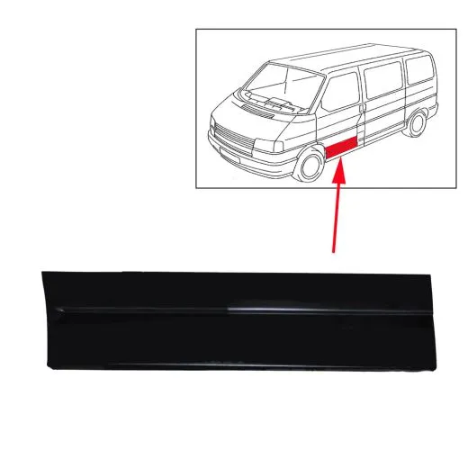 VW Bus T4 Reparaturblech Fahrertür unten außen