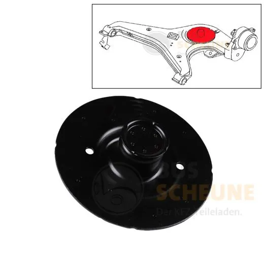 VW Bus T4 Reparaturblech Federteller hinten