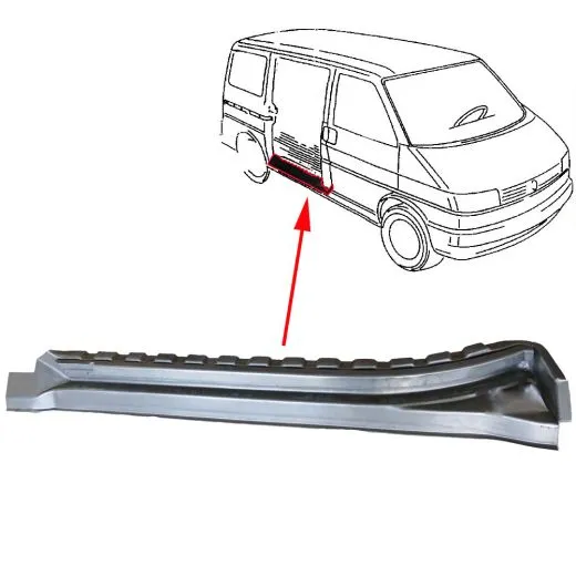 VW Bus T4 Reparaturblech Schiebetürschweller innen