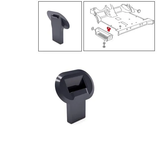 VW Bus T4 Tülle / Halter für Trittstufeneinsatz