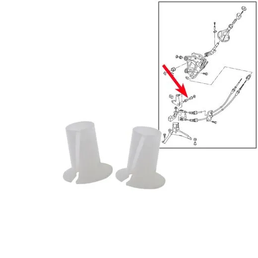 VW Bus T5 Lagerbuchse für Umlenkhebel 6-Gang-Schaltgbetriebe - 2 Stück