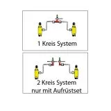 Montage Set / Erweiterung auf 2-Kreislauf Niveauregulierung