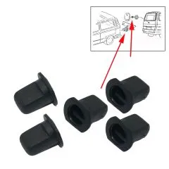 VW Bus T3 T4 Befestigungstlle VW-Zeichen Heckklappe - 5 Stck