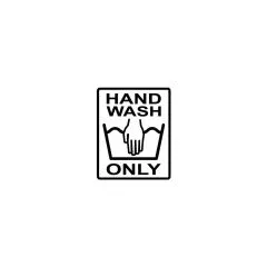 Aufkleber &quote;Hand Wash Only&quote; in versch. Farben