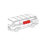 VW Bus T3 Reparaturblech Verbindungsblech hinten links