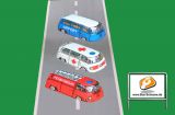 VW Bus T2 Feuerwehr-, Airport-, Krankenwagen-Bus Schokolade