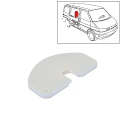VW Bus T4 Schiebetranschlag B-Sule wei