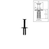 VW Bus Spreizniet 6,5x15 - 10 Stck