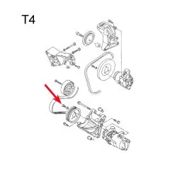 VW Bus T3 T4 Innensechskantschraube & Federscheibe fr Servopumpe / Armlehne