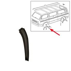VW Bus T3 Abdeckung f�r Radausschnitt vorne links hinterer Teil Syncro 16"